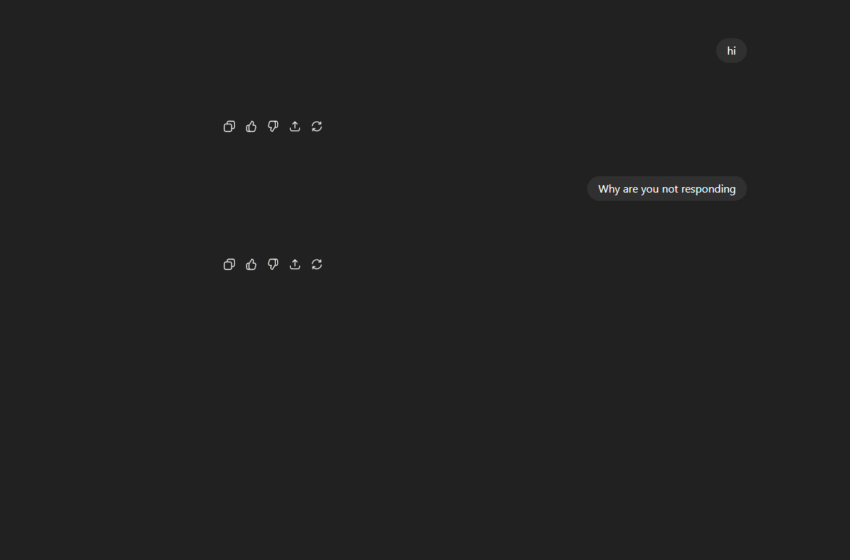 Is ChatGPT down? It’s not responding to messages