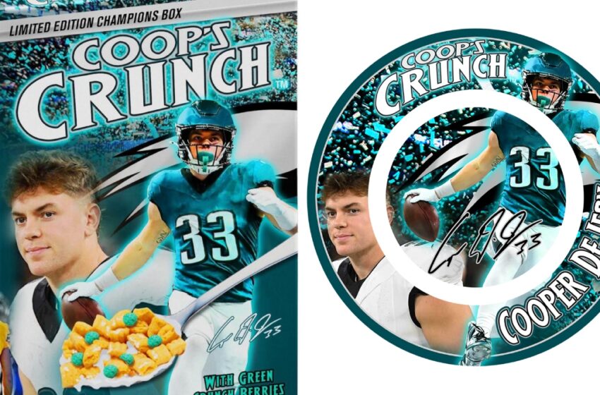 Cooper DeJean launches “Coop’s Crunch” cereal for charity