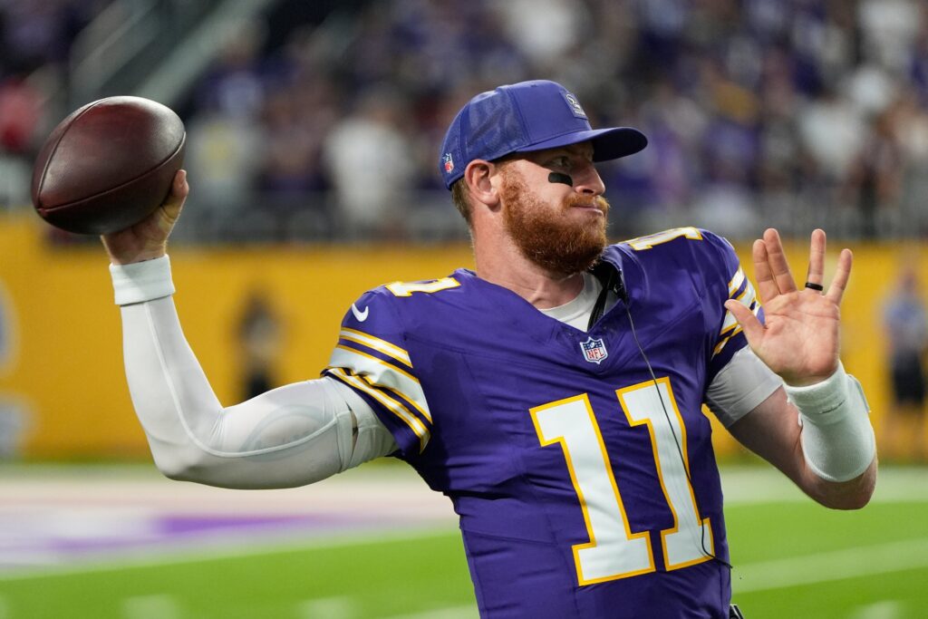 Carson Wentz to start for Vikings after J.J. McCarthy injury