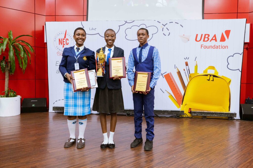 The champions of the UBA Foundation National Essay Competition 2024. Image Credit: UBAFoundation