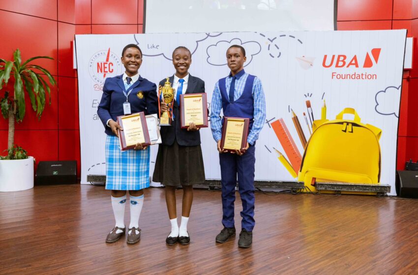 The champions of the UBA Foundation National Essay Competition 2024. Image Credit: UBAFoundation