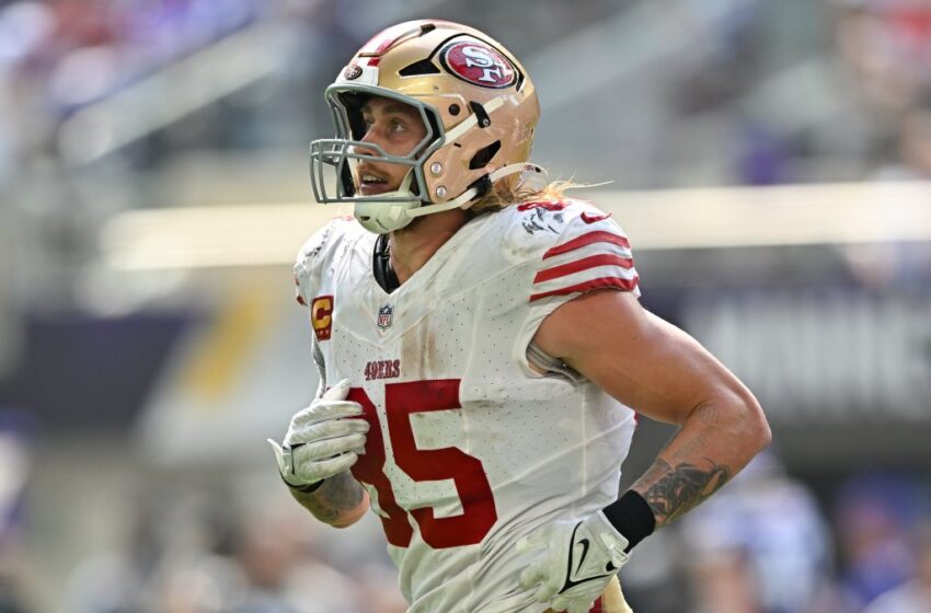 George Kittle exits Week 1 with hamstring injury
