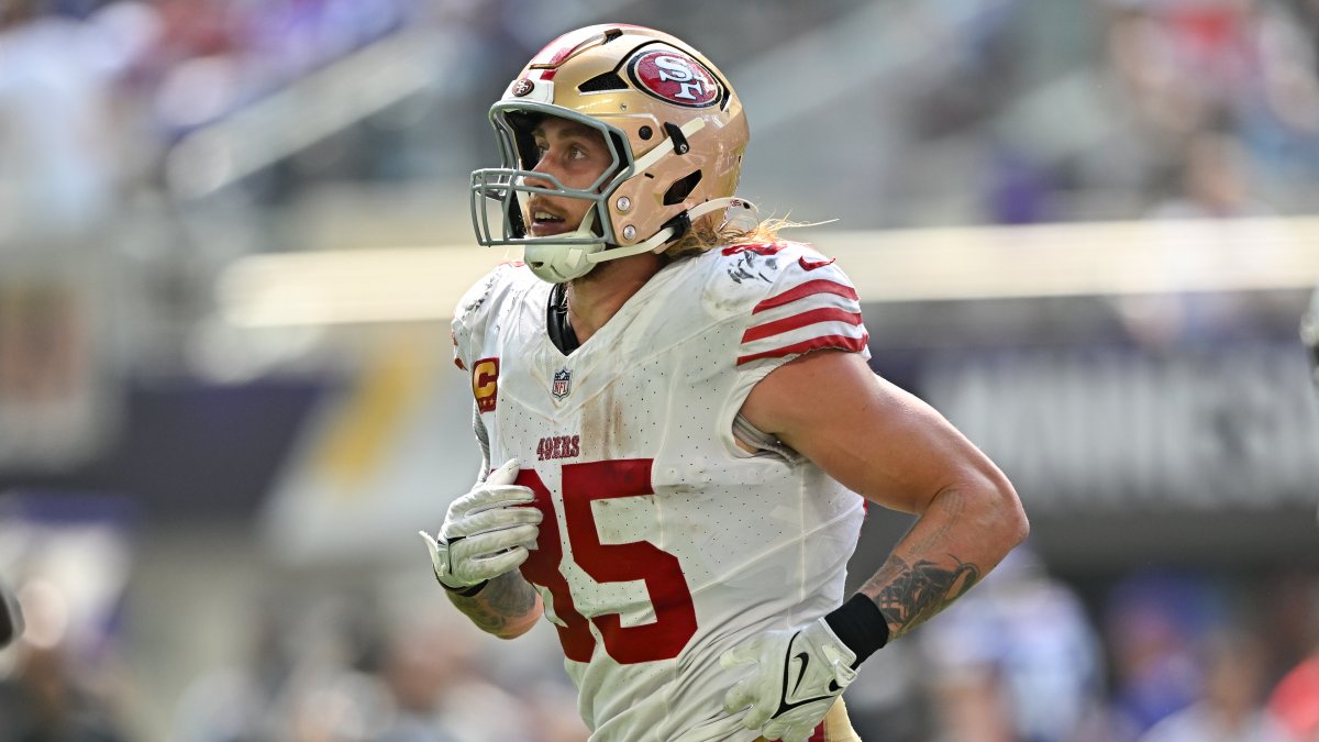 George Kittle exits Week 1 with hamstring injury