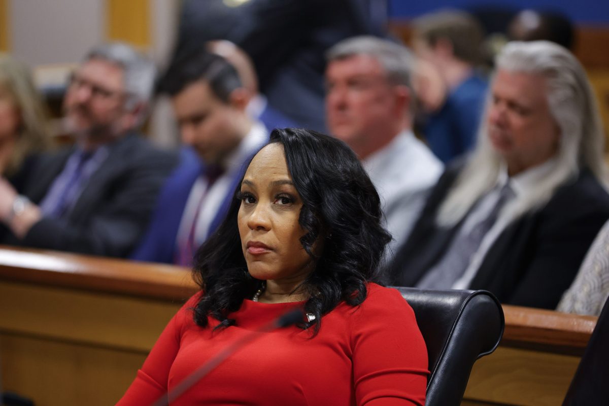 Fani Willis pictured at the Fulton County Courthouse in Atlanta, Georgia, on March 1, 2024. Image Credit: Alex Slitz-Pool/Getty Images