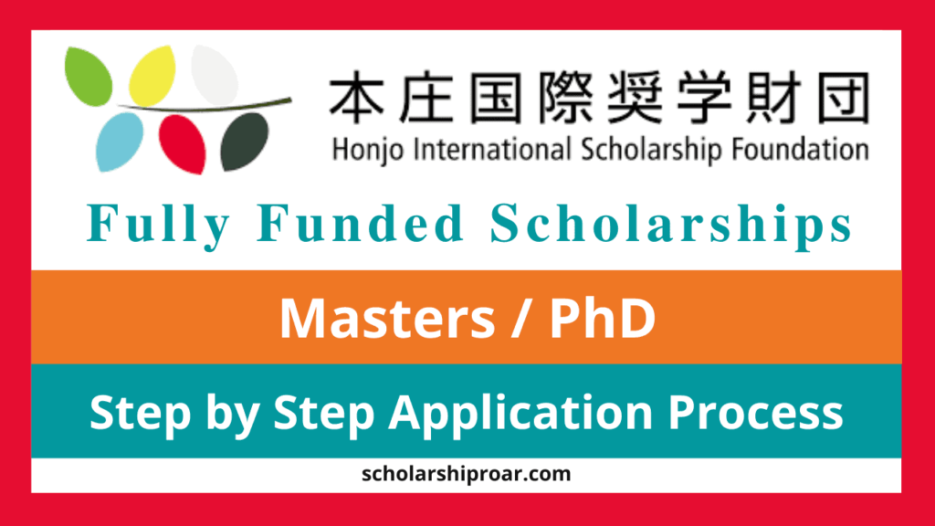 Fully funded Honjo scholarships for grad students in Japan