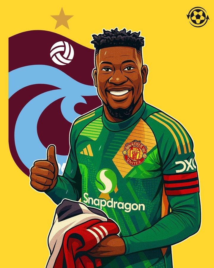 Andre Onana leaves Man United on loan to Trabsonspor. Photo Credit- Total sports