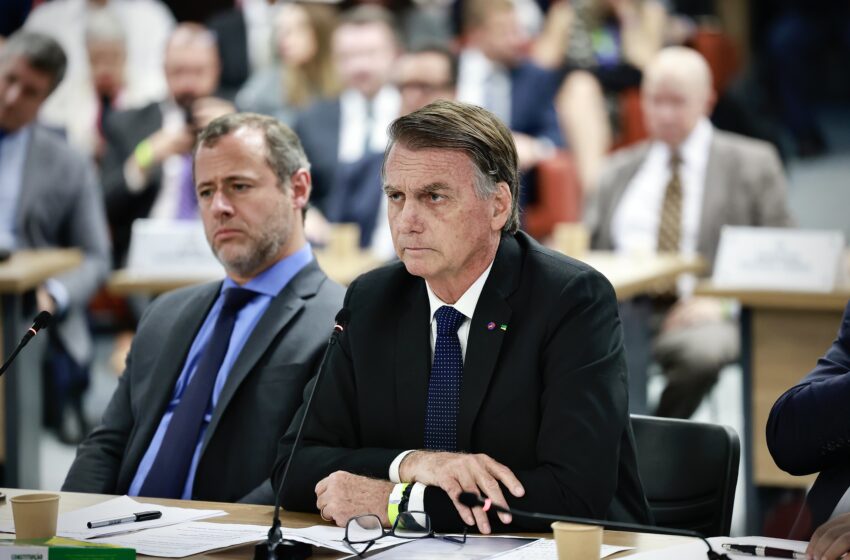 Jair Bolsonaro during questioning at the Supreme Court (photo credit: Antonio Augusto/STF via Flickr)
