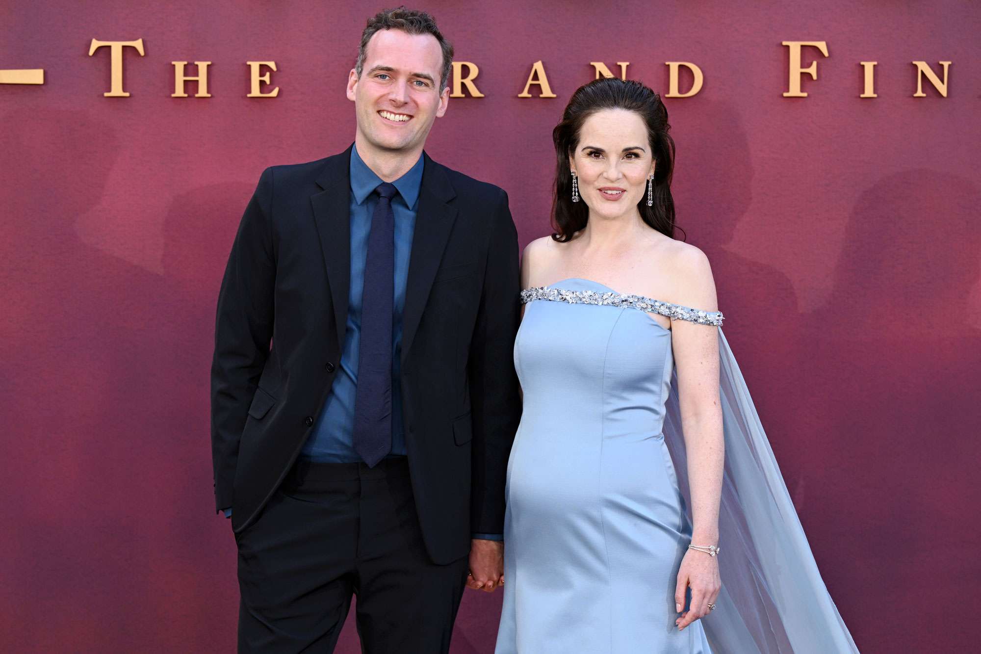 Michelle Dockery and husband Jasper Waller-Bridge. Credit: Jeff Spicer/Getty