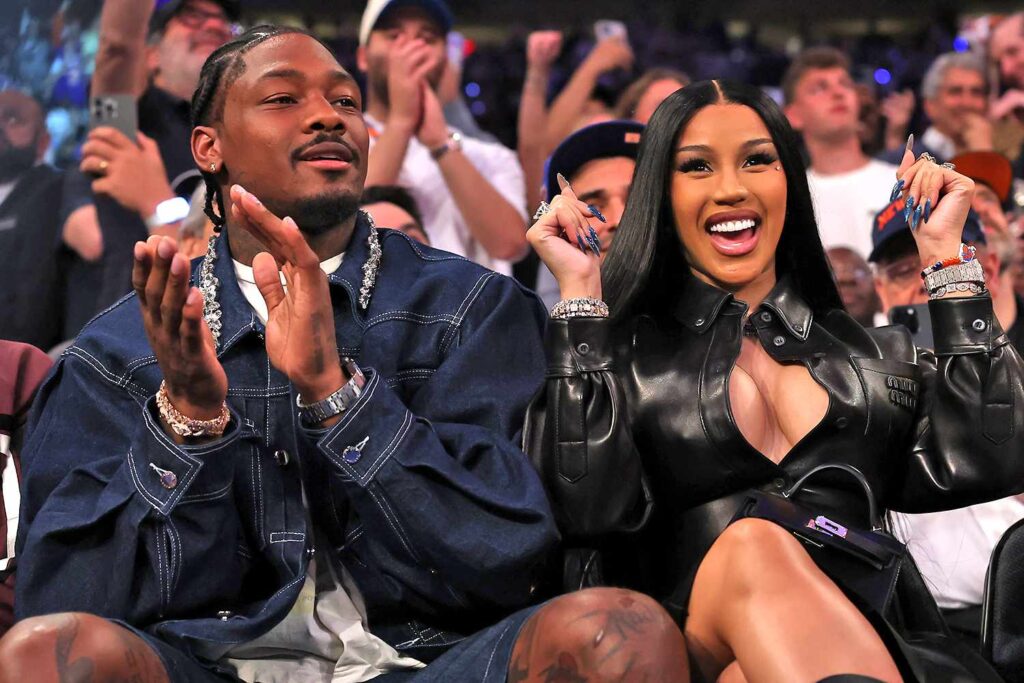 Stefon Diggs and Cardi B in May 2025. Image Credit: Elsa/Getty