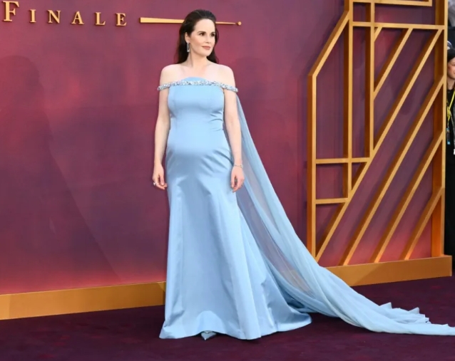 Michelle Dockery and Jasper Waller-Bridge expecting first child as Downton Abbey star debuts baby bump