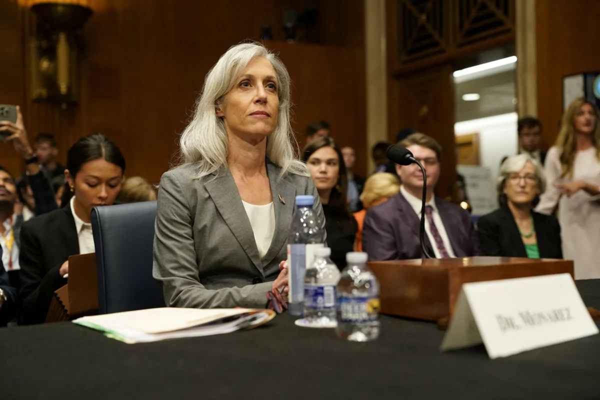 Former CDC Director Susan Monarez testifies before a Senate Health, Education, Labor and Pensions Committee hearing on Capitol Hill in Washington, September 17, 2025. Image Credit: Elizabeth Frantz/Reuters