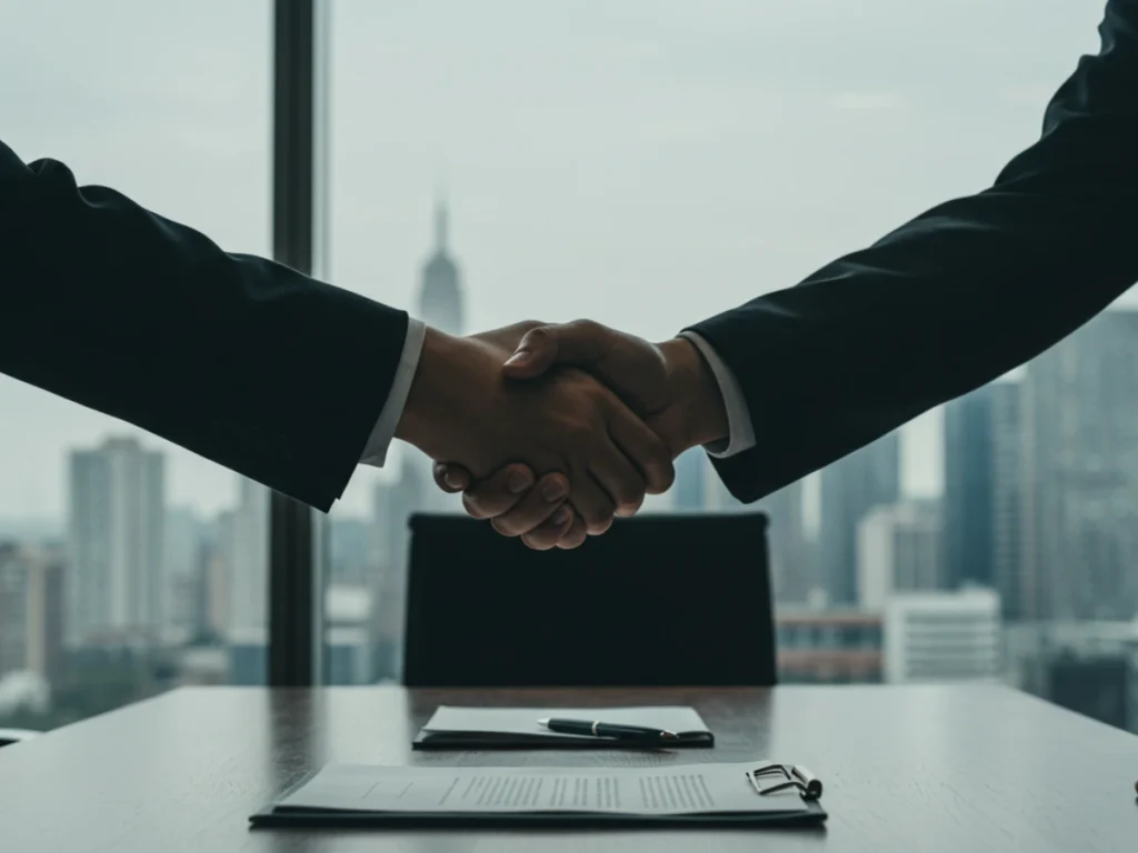 People shaking hands