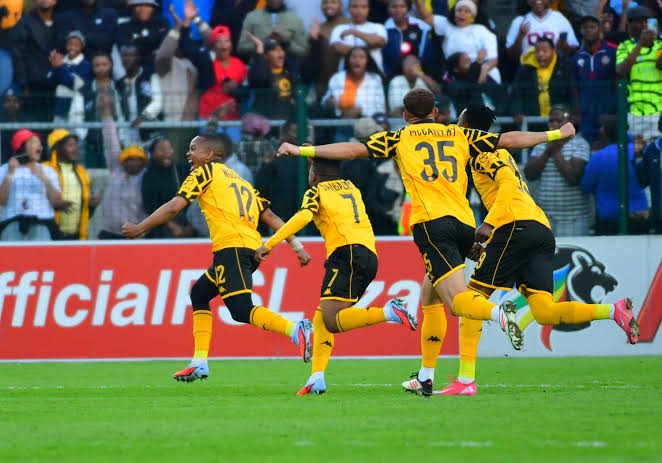 Kaizer Chiefs players in celebration. Photo Credit- Super sports