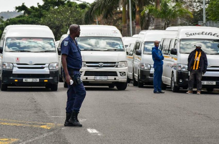 KZN Taxi strike at Durban. Photo Credit- News24