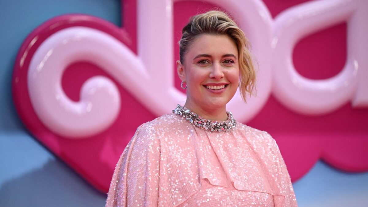 Greta Gerwig at the London premiere of "Barbie" in July. Image Credit: Justin Tallis/AFP/Getty Images