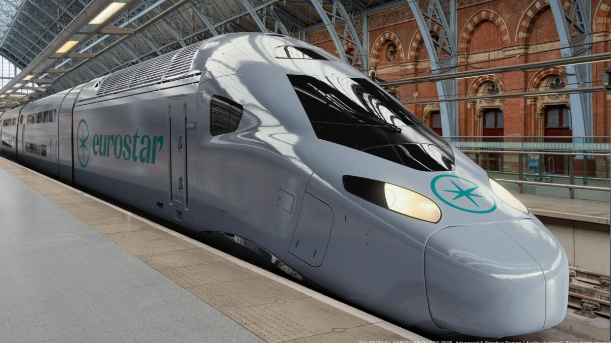 Eurostar Celestia train at London St-Pancras International station
