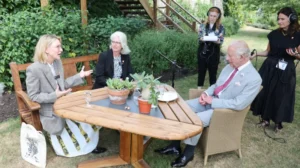 Cate Blanchett and a team from Kew met The King to talk about the seed bank.
