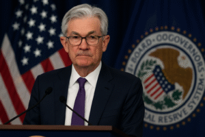 Jerome Powell. AI-generated image for illustration