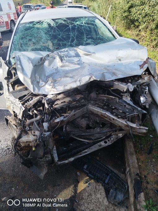 Fatal crash at M4 La Mercy. Photo Credit- Alive Arrive