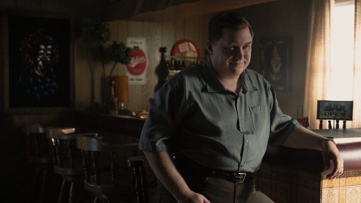 Michael Chernus as John Wayne Gacy in Devil In Disguise. Image Credit: Peacock 