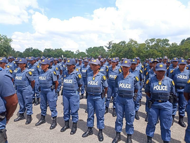 Gauteng Police officers on parade. Photo Credit- News24