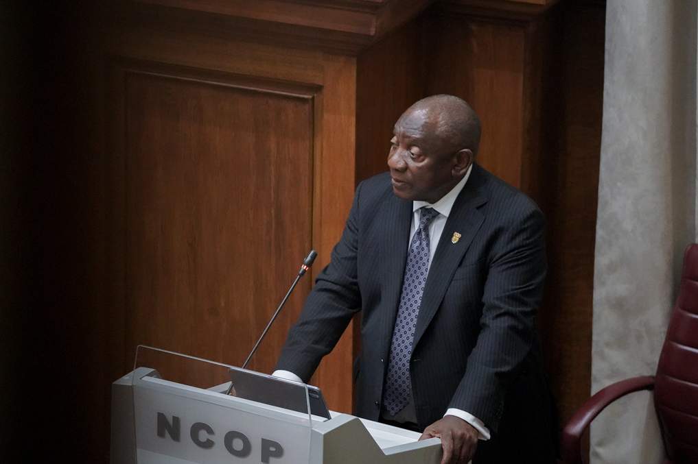 South African President, Cyril Ramaphosa at NCOP. Photo Credit- News24