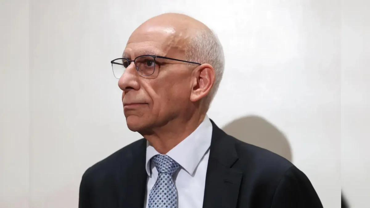 Dean Fuleihan is named New York City mayor-elect Zohran Mamdani's first deputy mayor during a press conference at the Roosevelt House Public Policy Institute at Hunter College. Image Credit: REUTERS/Kylie Cooper