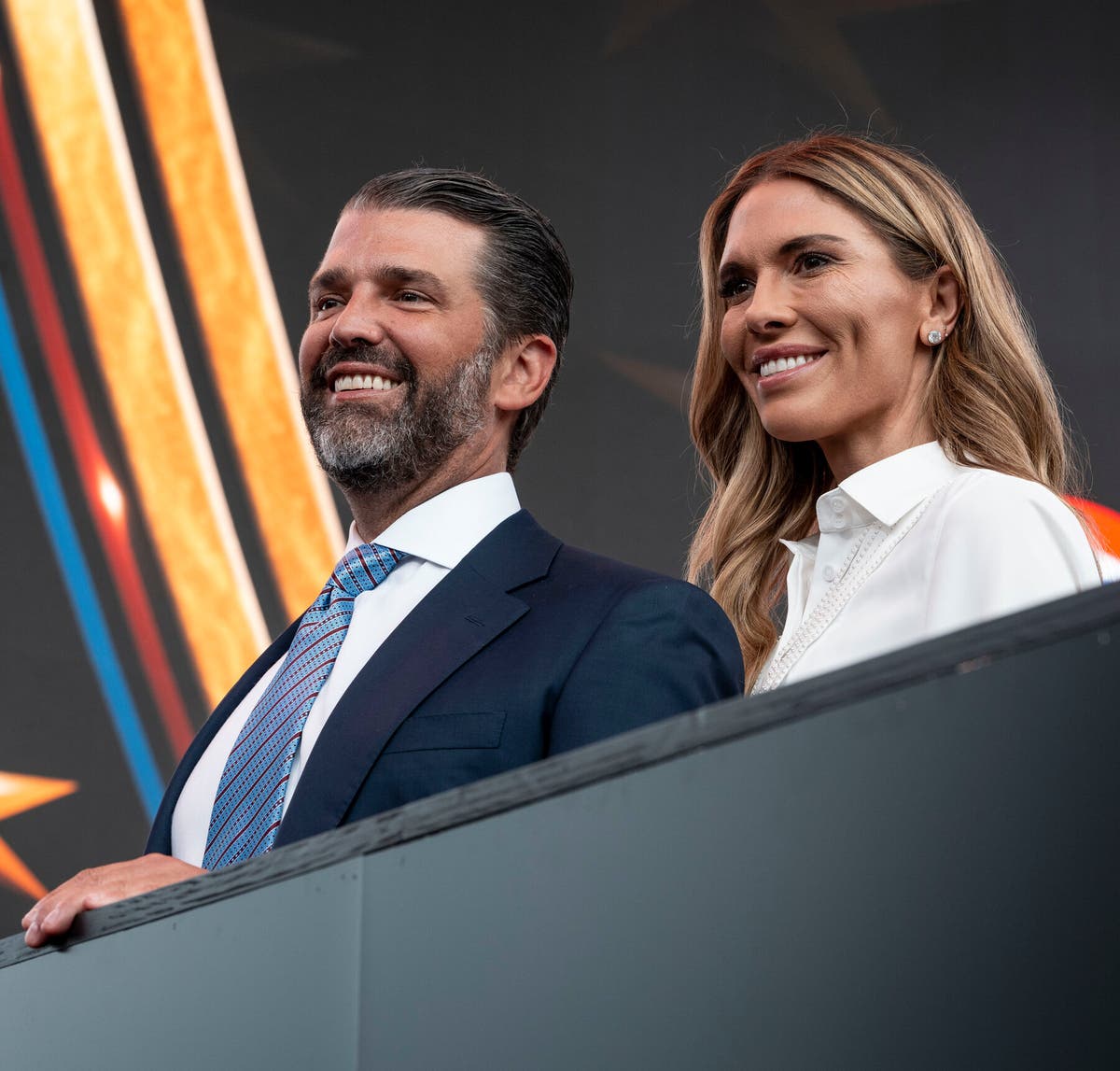 Donald Trump Jr. and Bettina Anderson in Washington in June.Credit...Doug Mills/The New York Times