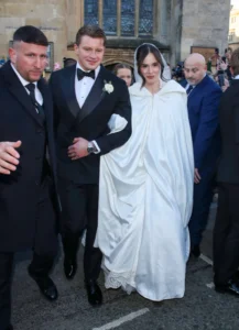 Adam Peaty and Holly Ramsay tied the knot today in front of A-list guestsCredit: Goff