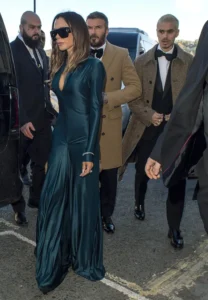 Victoria Beckham, David Beckham and Romeo Beckham at Holly Ramsay's Dec. 27 wedding.TheImageDirect.com