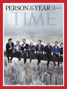 A painting by Jason Seiler for TIME Person of the Year 2025. Painting by Jason Seiler for TIME