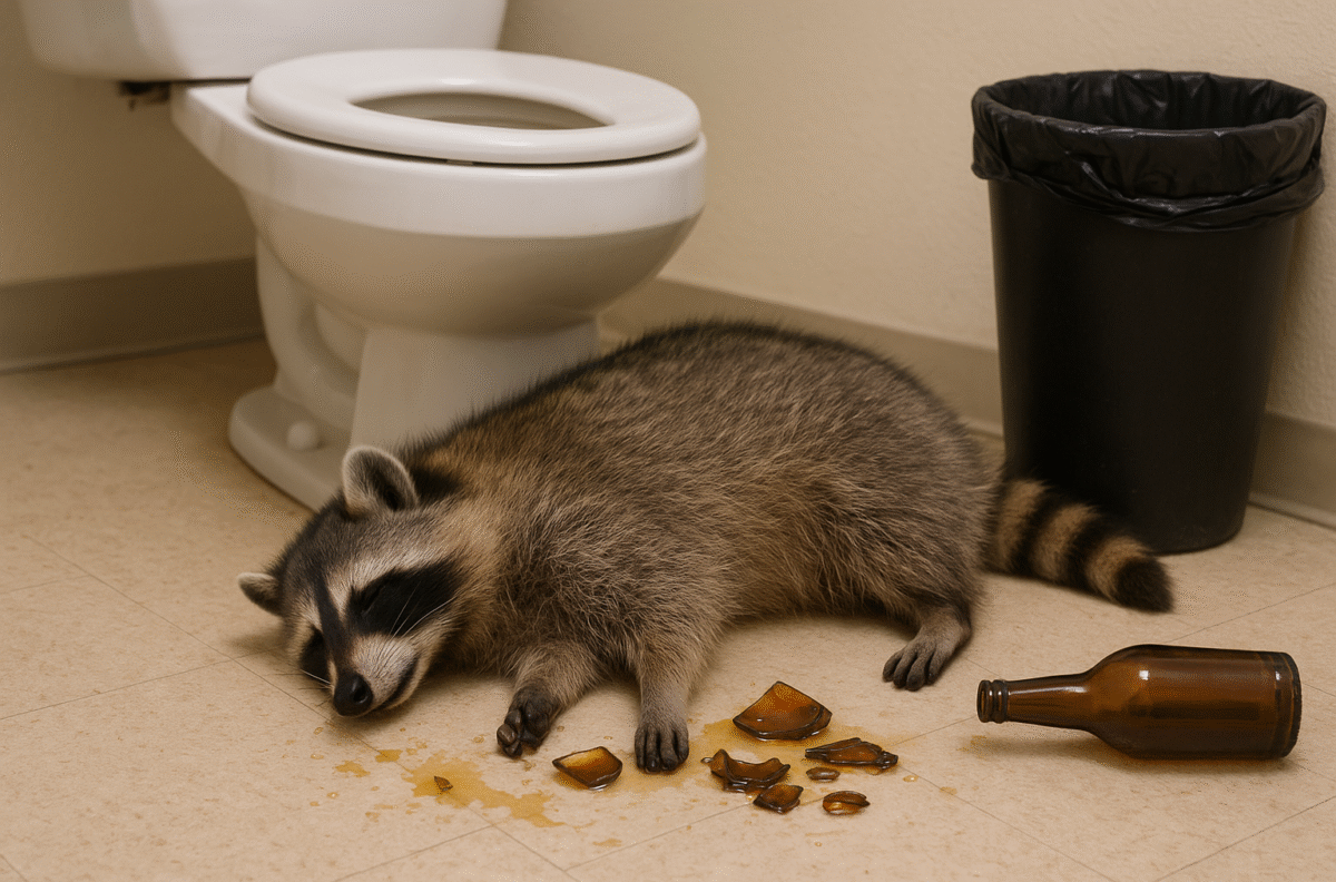  Drunk Raccoon causes chaos in Virginia liquor store—You won’t believe what staff found in the bathroom