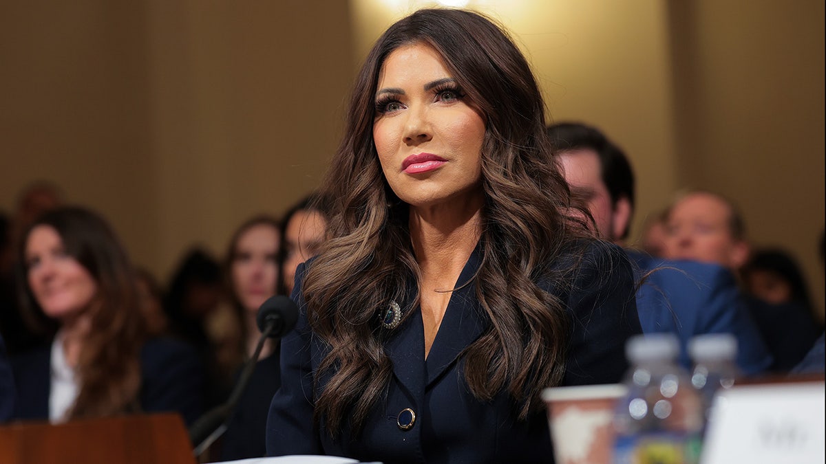 Secretary of Homeland Security Kristi Noem testifies before the House Committee on Homeland Security in the Cannon House Office Building in Washington, Dec. 11, 2025. (Anna Moneymaker/Getty Images)