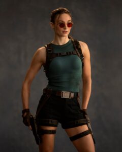 Sophie Turner unveiled as Lara Croft in Prime Video’s reboot. Image Credit: Jay Maidment/Prime