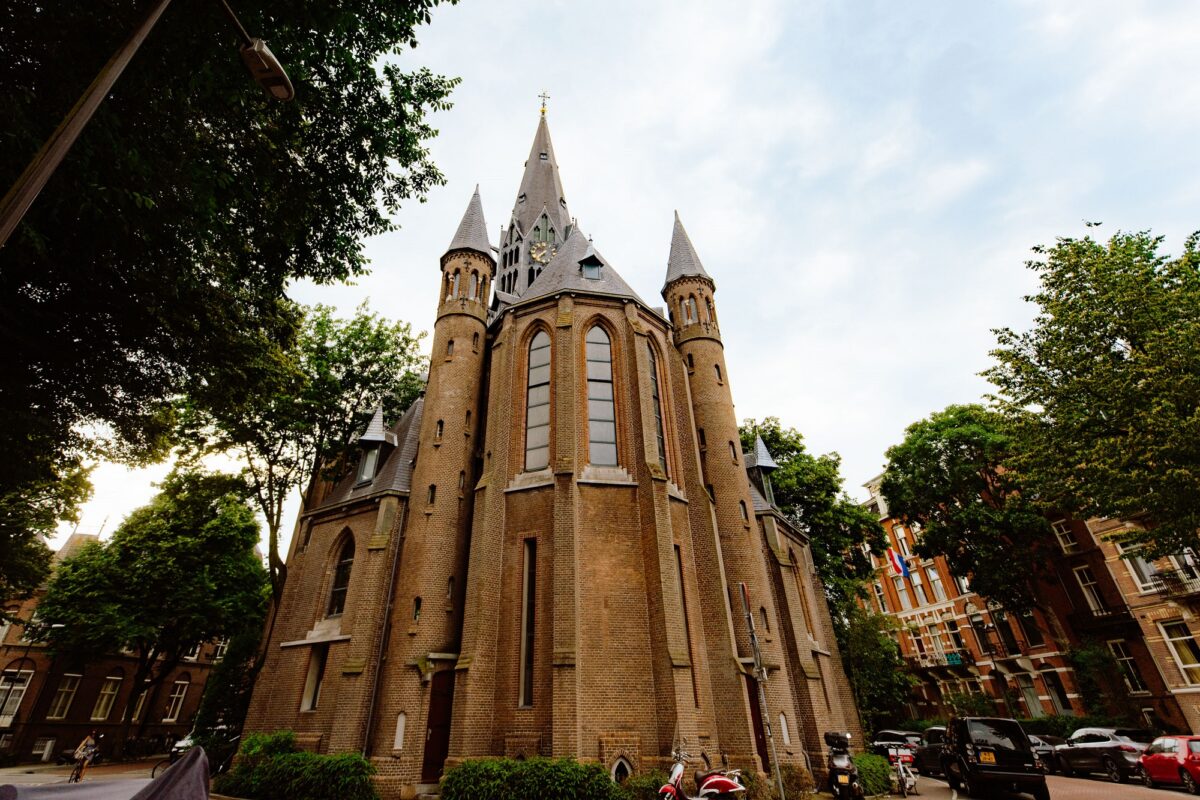 Historic Vondelkerk church in Amsterdam