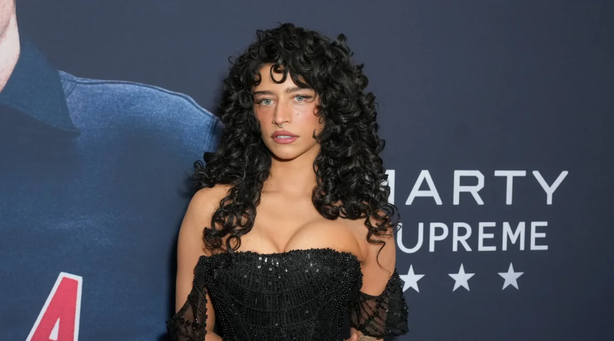 Odessa A'zion at A24's 'Marty Supreme' New York Premiere on December 16, 2025. (John Nacion/Variety via Getty Images)