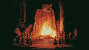 Members worshipping at the Bohemian Grove