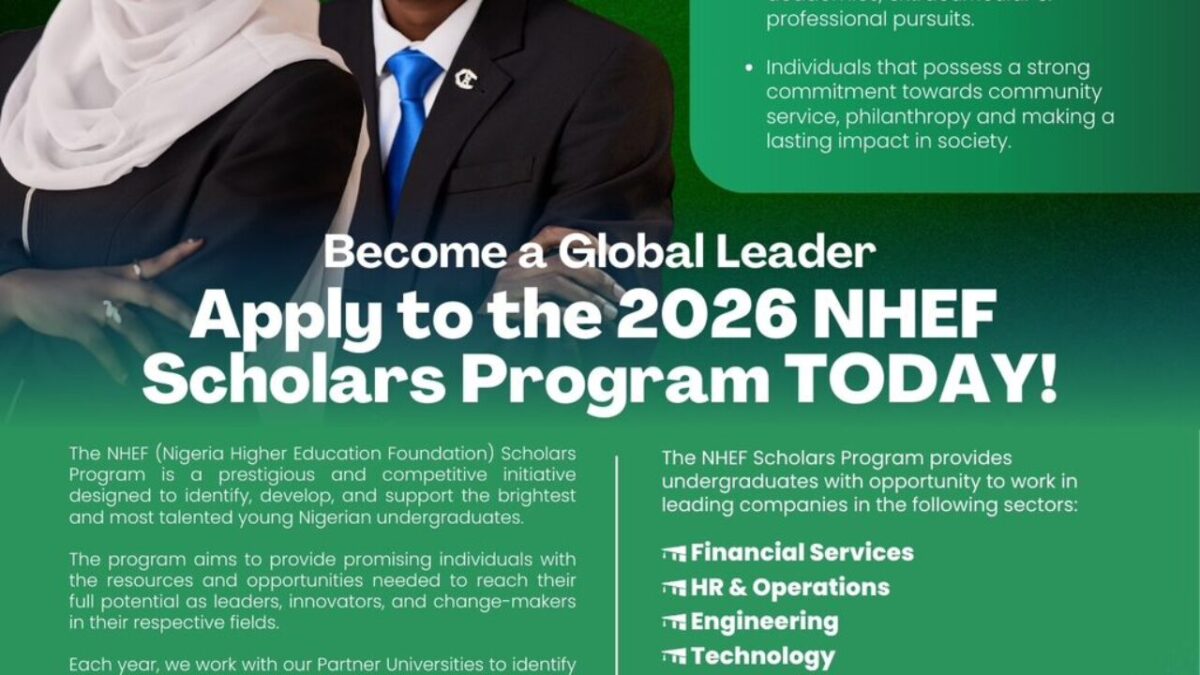 2026 NHEF Scholars Program: Scholarships, Internship & Mentorship