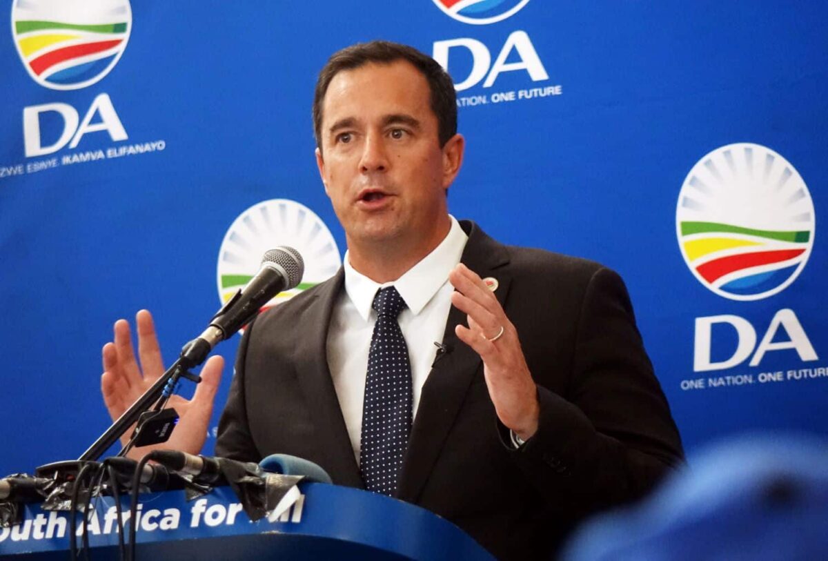 John Steenhuisen set to step down as DA leader. Image Source: Cape Town PC