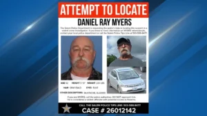 Daniel Ray Myers is accused of stabbing a woman multiple times late Feb. 10 after she resisted an alleged sexual assault, according to the Salem Police Department. (Courtesy: Salem Police Department)