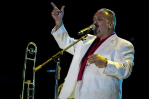 Willie Colón performs during the "Voices of America United for Juárez" concert as part of the Chihuahua International Festival, in Ciudad Juárez, on September 17, 2010. AFP/AFP/AFP via Getty Images