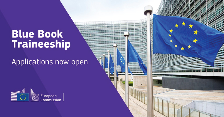 European Commission Blue Book Traineeship 2026 opens with €1,538 stipend