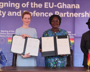 High Representative Kaja Kallas on behalf of the European Union and Naana Jane Opoku-Agyemang, Vice-President of Ghana, for the Republic of Ghana.