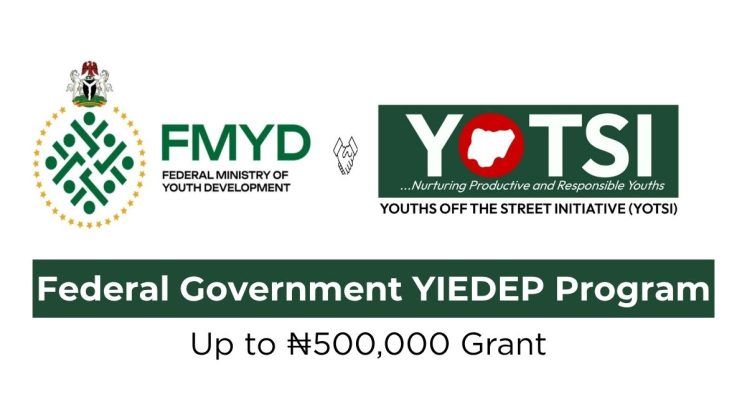  FG Reopens YIEDEP Portal: Nigerian Youths Can Apply for Up to ₦500,000 Grant in 2026