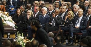 Thousands arrived from across the country and around the world, including former presidents Bill Clinton, Barack Obama and Joe Biden, to attend the homegoing services for the Rev. Jesse Jackson at House of Hope in Chicago’s historic Pullman neighborhood.Ashlee Rezin/Sun-Times