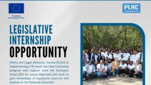 PLAC Legislative Internship 2026 offers paid legislative training for young Nigerians in Abuja.
