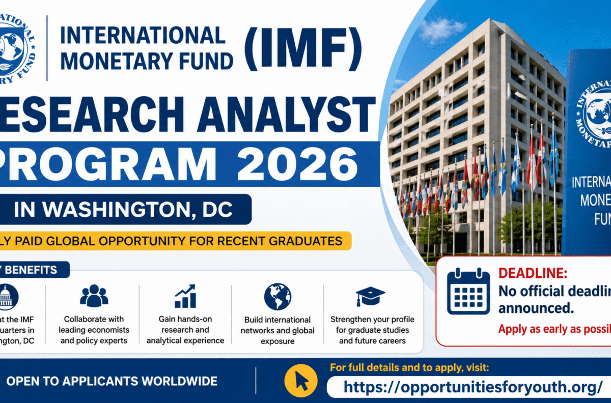  IMF Research Analyst Program 2026: Apply for Monthly Stipend and Global Career Opportunities