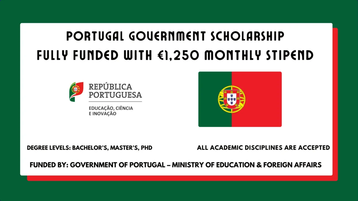 Portugal Government Scholarship 2026
