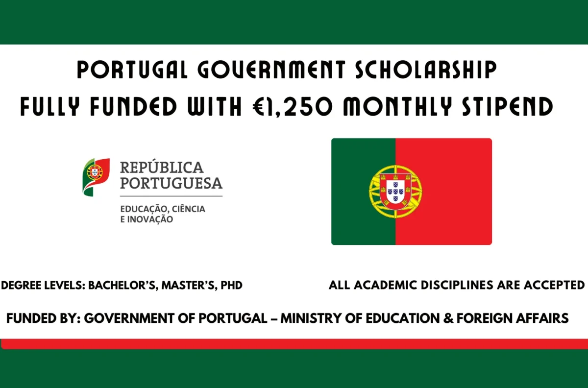  Portugal Government Scholarship 2026: Apply And Get Full Tuition and €15,000 Annual Stipend
