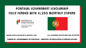 Portugal Government Scholarship 2026